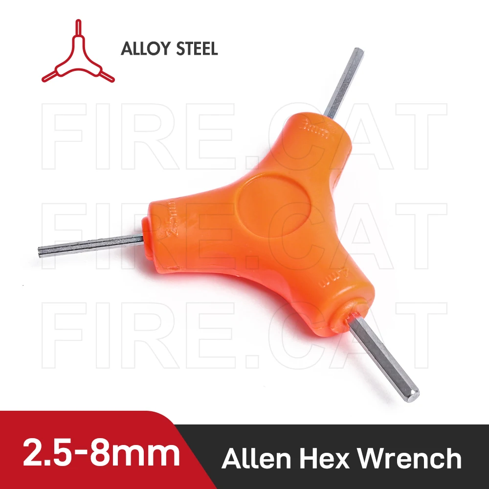 Többfunkciós Hatszögletű Csavarkulccsal Allen Hex kulcs Készlet 2,5 mm 3mm 4mm 5mm 6mm 8mm Tripla Végén Wrenchs Kerékpár Kiegészítők Javítás Eszközök