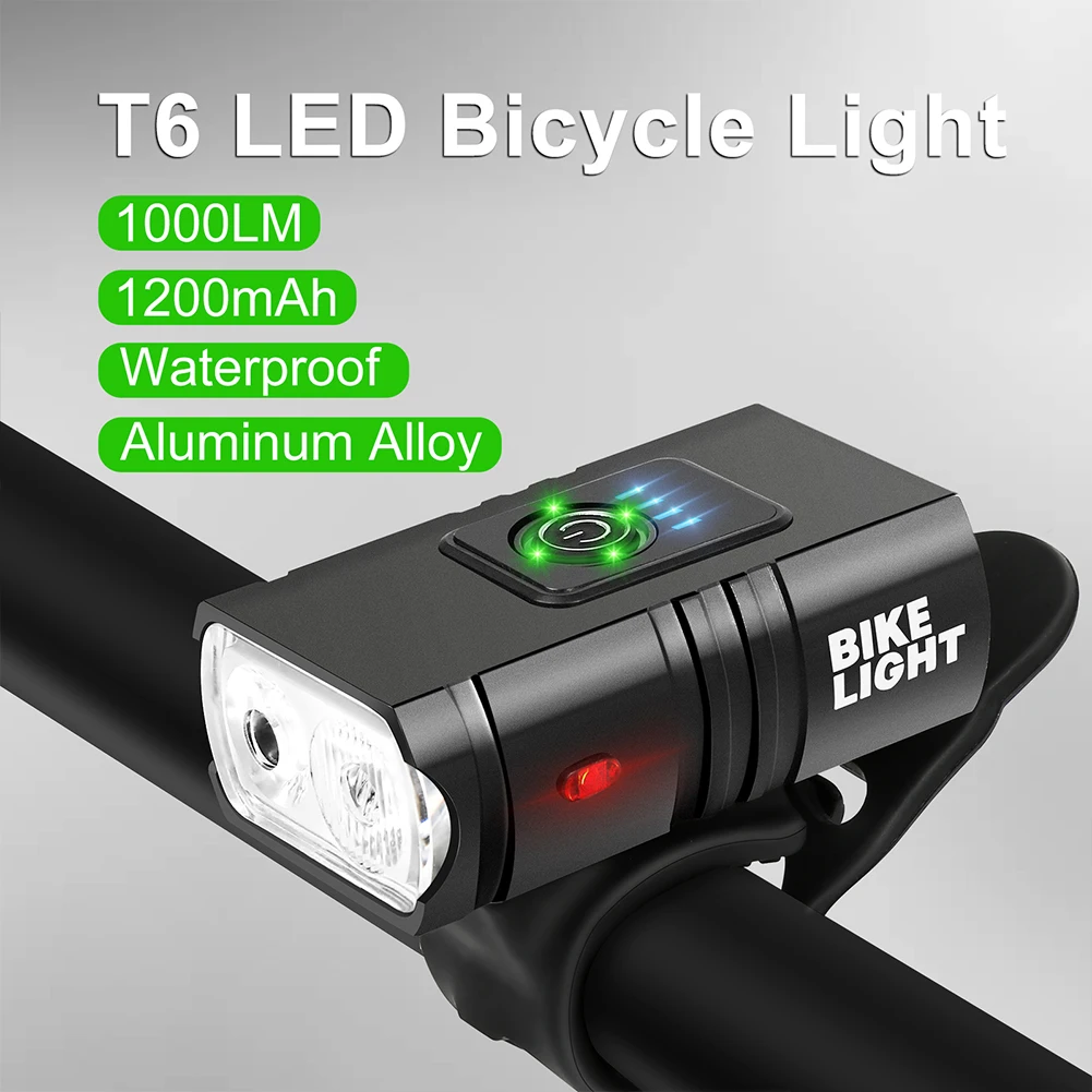 T6 LED Kerékpár Lámpa 10W 800LM USB Újratölthető Teljesítmény Kijelző MTB Hegyi Országúti Kerékpár Első Lámpa Zseblámpa, Kerékpáros Felszerelés