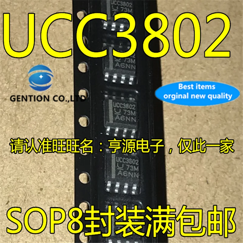 10db UCC3802 UCC3802D UCC3802DTR Jelenlegi mód PWM vezérlő IC chip SOP8 raktáron 100% új, eredeti