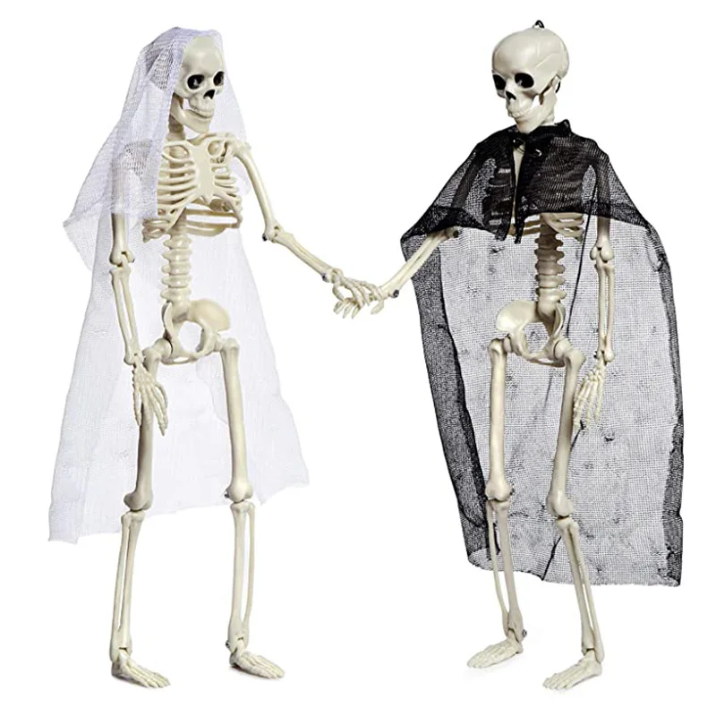 1db Tartós Szimuláció Emberi Csontváz Dísz Halloween Party Bár Titkos Szobába Kísért Horror Ház Kellékek Haza Bár Dekoráció