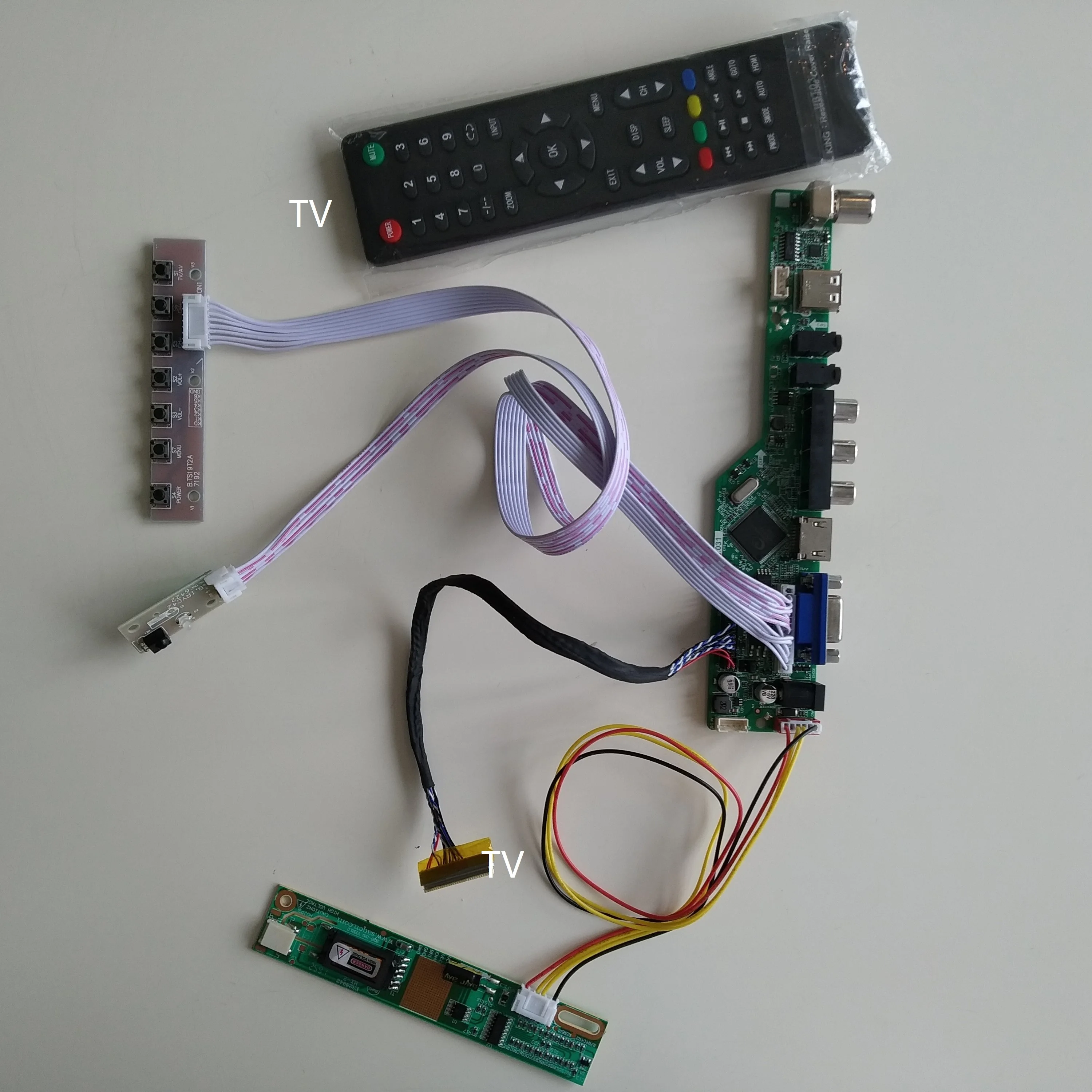 TV USB LCD LED AUDIO VGA-AV 1 CCFL lámpa Vezérlő vezető Testület kijelző 15.0