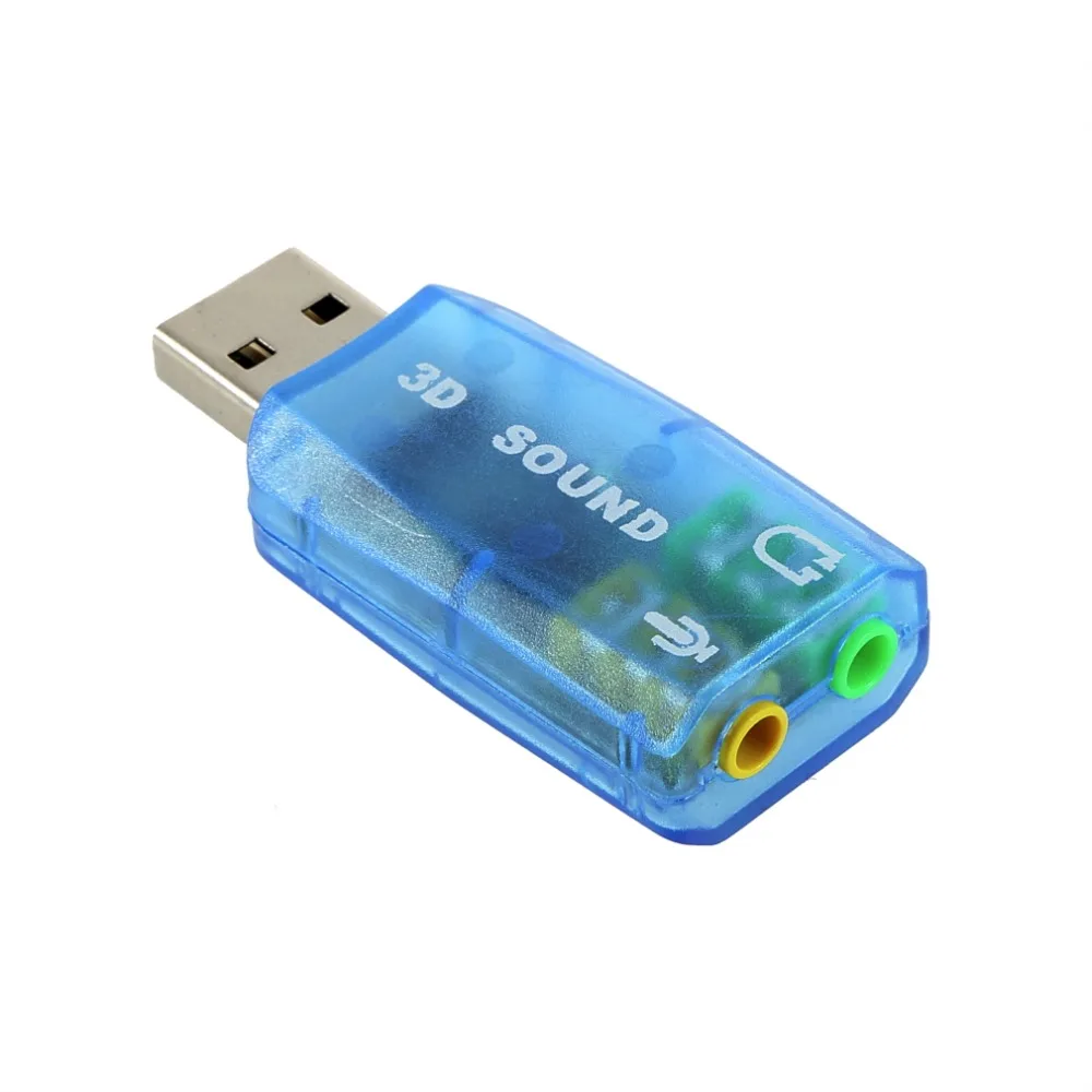 1 db 3D-s Audio Kártya USB 1.1-es Mikrofon/Hangszóró Adapter Surround 7.1 CH Laptop notebook dropshipping