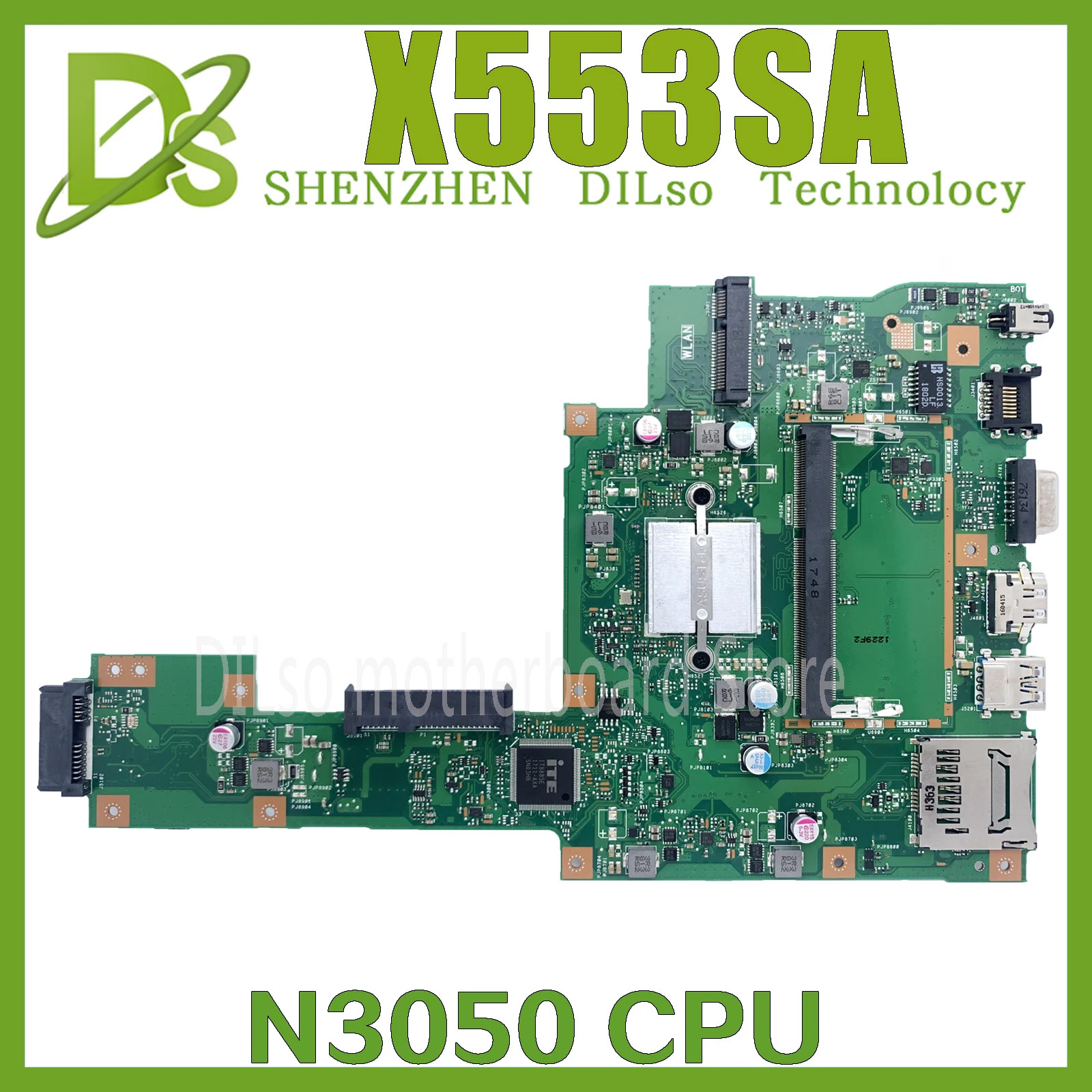 KEFU X553SA Az ASUS X553SA x503S F553S X503SA F553SA Laptop Alaplap X553SA Alaplapja N3050 működik 100%
