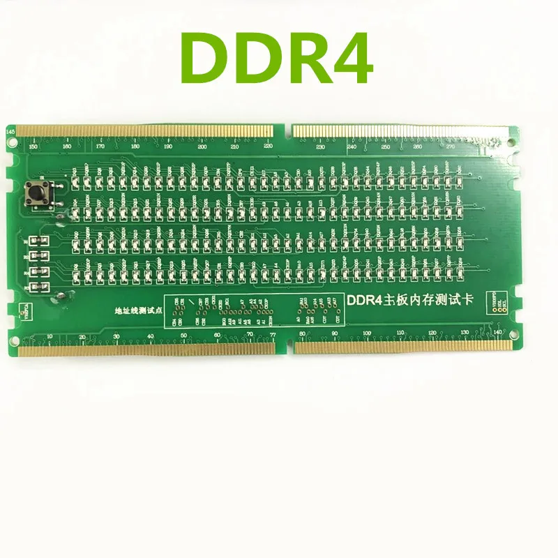 DDR4 Teszt Kártya RAM Memória Slot Ki LED Asztali Alaplap Javítás Analyzer Teszter