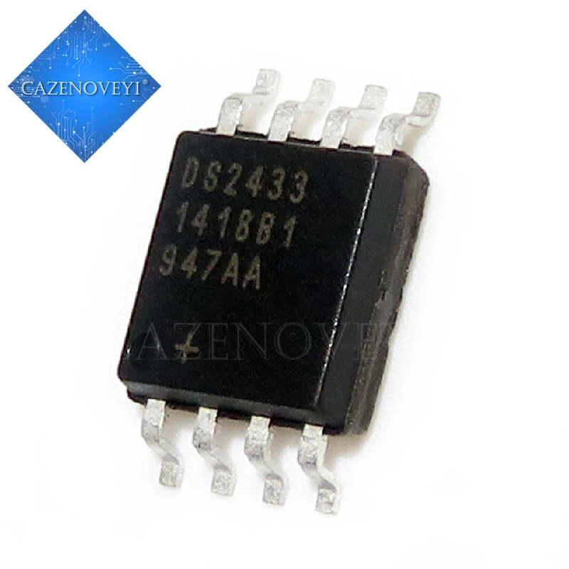1db/sok Új DS2433 DS2433S+ DS2433S-500 DS2433-500 Lítium akkumulátor IC chip SOP-8 Raktáron