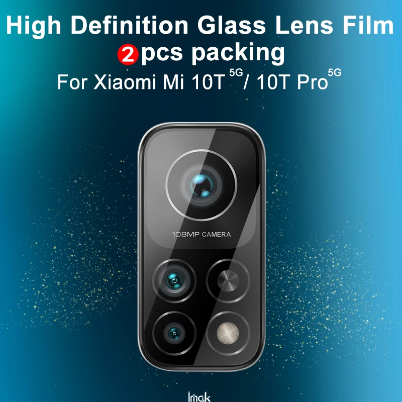 IMAK a Kamera Lencséje a Film a Xiaomi Mi 10T Pro 5G Hátsó Kamera Len Edzett Üveg Védő Xiaomi Mi 10T Mi10T 5G