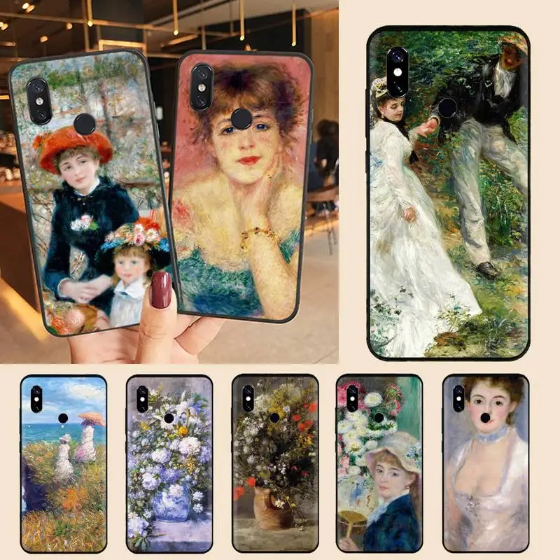 Auguste Renoir art festmény Telefon Esetében A Xiaomi Redmi megjegyzés 7 8 9 t max3 s 10 pro lite Luxus márka shell érdekesség coque közelében