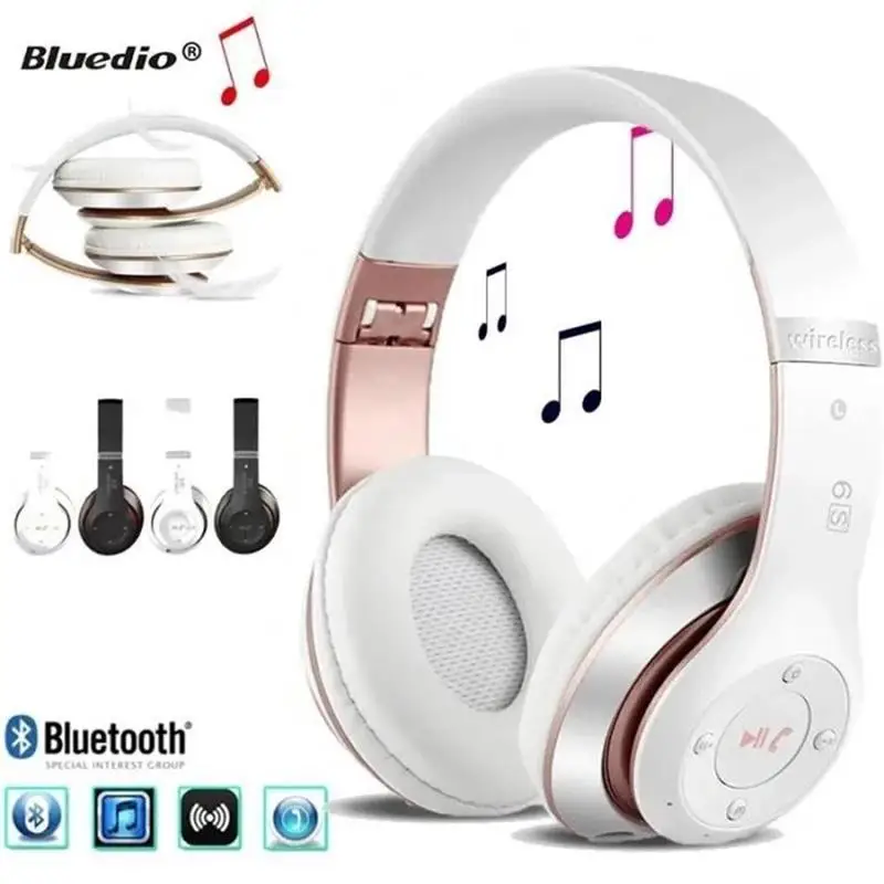 Összecsukható Vezeték Nélküli Fejhallgató Bluetooth Fülhallgató Mikrofon Játék Fülhallgató, Kihangosító Headset, Iphone Samsung Xiaomi Mp3 Sport