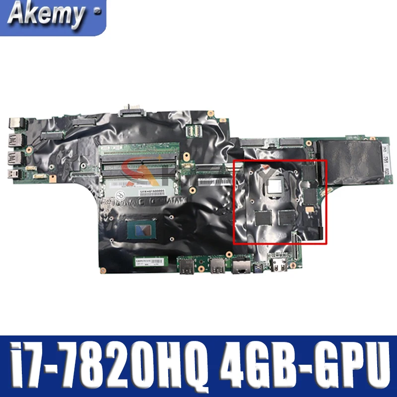 Akemy A Lenovo Thinkpad P51 Laptop Alaplap i7 CPU-7820HQ GPU 4 GB Tesztelt OK FRU 01AV362 01AV361 01AV363 01AV373 01AV371