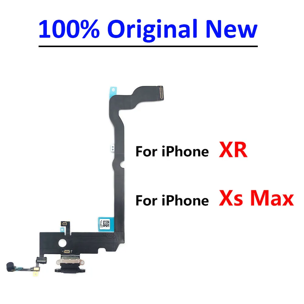 10db/Sok, Eredeti USB Töltő Port Igazgatóság Flex Kábel, Csatlakozó Alkatrészek IPhone XR XS Max Mikrofon Modul