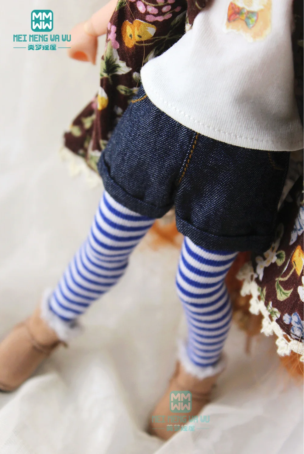 1 csomag Blyth baba ruhák, divatos bilincsben nadrág, leggings, szakadt farmer, alkalmas Blyth, Azone, obitsu, FR 1/6 babák Kép 0 