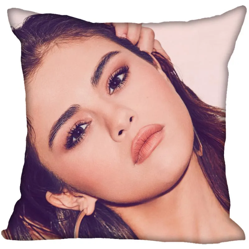 Selena Gomez párnahuzat Haza Dekoratív Párnák Fedezze Láthatatlan Cipzáras Dobja Párnahuzatok 40X40,45X45cm Kép 1 