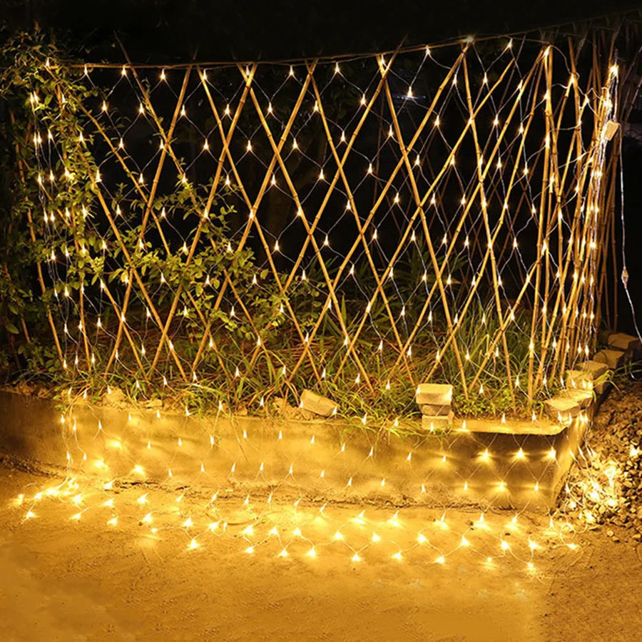 10*1M LED Nettó fény 580 LED Karácsonyi Függöny String Fény Kültéri Ablak függönyfal Tündér Garland Fény Esküvői Dekoráció Kép 3 