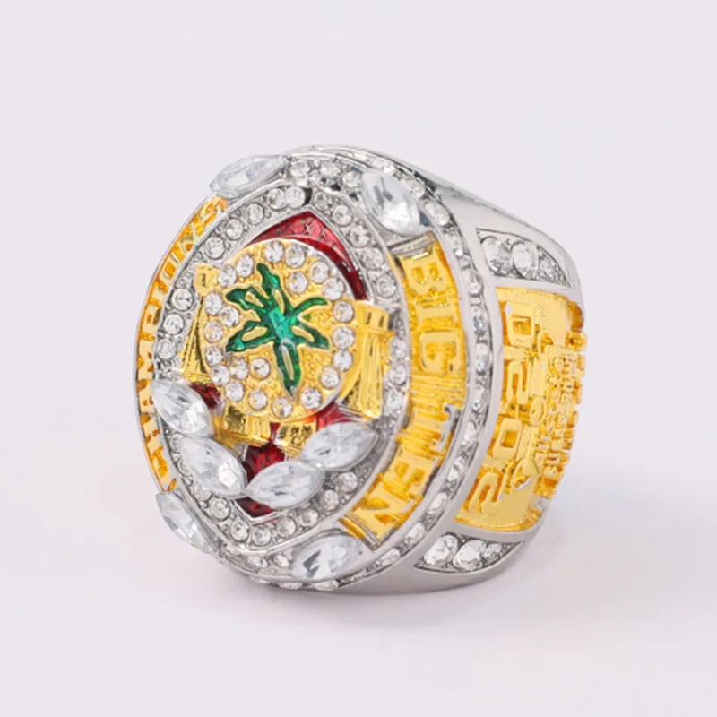 2020-ra az Amerikai Egyetemi Bajnokság Gyűrű Luxus Ékszer Férfi gyűrűsujj-gyűrű, Arany Kristály Születésnapi Ajándék Ötletek Ingyenes Szállítás