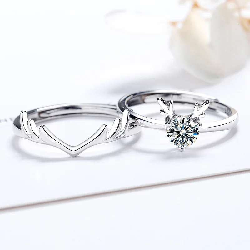 Divatos Gyűrű a Nők a Férfiak Szerető Pár, Csak A Szerelem Gyűrűk Meghatározott Barátság Eljegyzés, Esküvő Nyitva Gyűrűk 2021 Ékszerek Kép 0 
