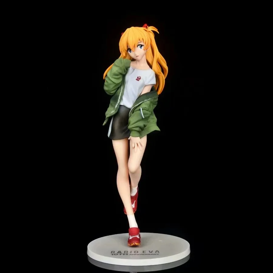 Anime Asuka Langley Soryu 2021 Ver PVC akciófigura Gyűjthető Modell Baba Játék 25cm