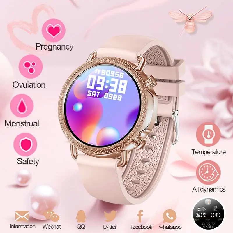 2021 Intelligens Karóra Nők Szép Új Bluetooth Hívás Karkötő pulzusmérő Vízálló Divat Smartwatch Csatlakoztassa IOS-Android