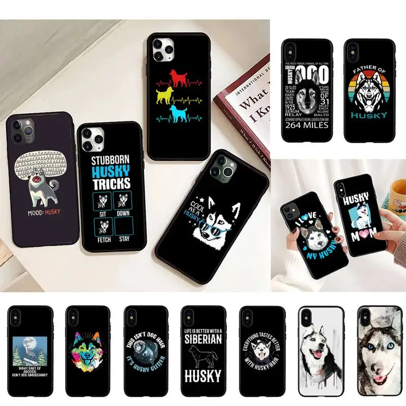 Állat Farkas Husky Kutya, Kiskutya Rajzfilm Telefon tok iPhone 11 12 13 mini pro XS MAX 8 7 6 6 Plusz X 5S SE 2020 XR-ügy
