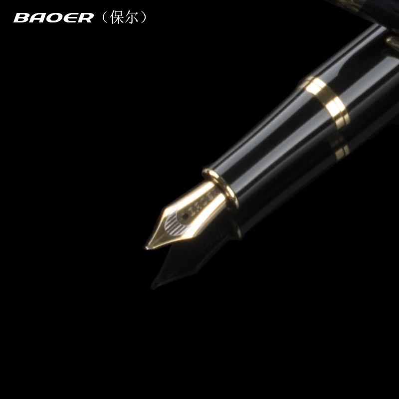 Baoer 388 Kiváló Minőségű Fekete Kalligráfia toll 1.0 mm Nib töltőtoll Iskolai & Business Álló tinta, toll Kép 4 