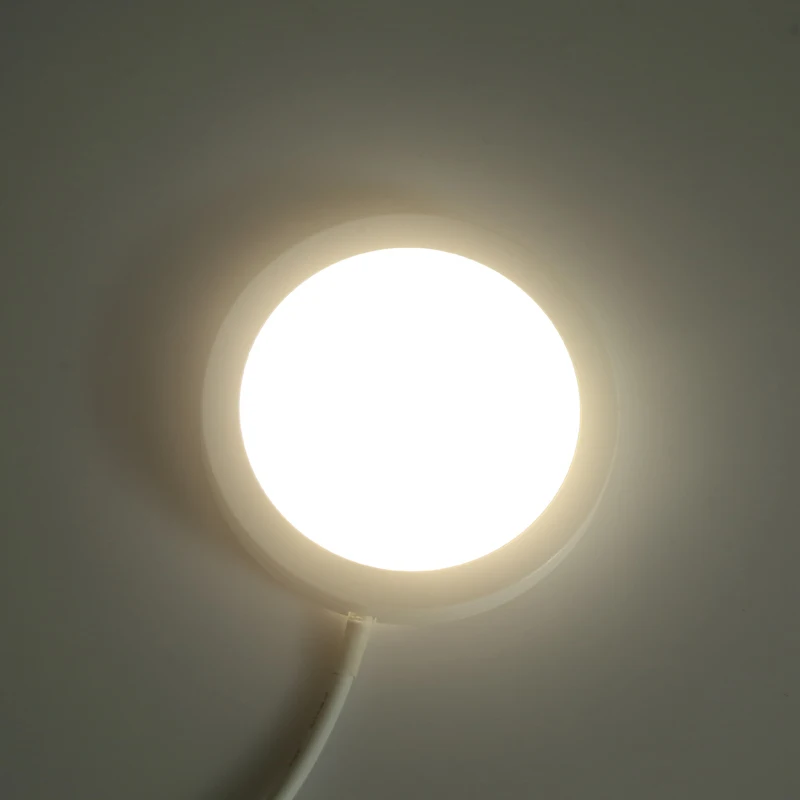 3W Slim 8 mm-es 12V 24V Mini LED Beépíthető Konyhai Szekrény Panel Lámpák D58mm Helyszínen 2inch Reflektorfénybe DIY Lámpatest, Szerelvények Kép 2 