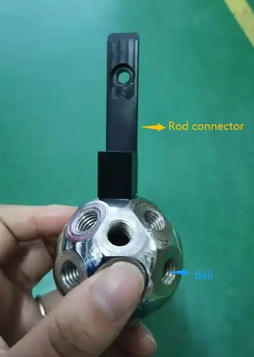 Rod tartozék dolgozik lyukak labdát, hogy csatlakoztassa a led pixel cső fény Kép 2 