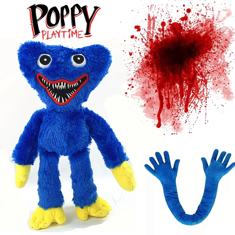 2021 Játék Poppy Játékidő Plüss Játékok Cica Ölelést kitömött állatokra gerjed Környező Baba Kék ragacsos kezét Töltött kitömött állatokra gerjed Halloween gyerekek ajándékokat