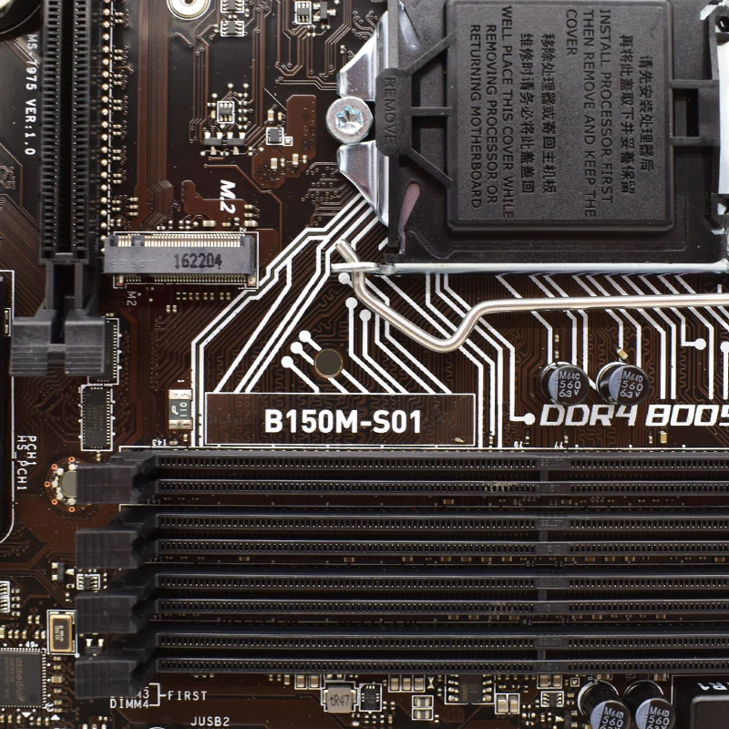 MSI B150M-S01 Alaplap LGA 1151 DDR4 RAM M. 2, PCI-E 3.0 X16 Slot USB 3.0 SATA III Intel B150 B150M Micro-ATX Alaplap Kép 4 