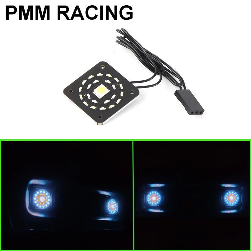 Kiváló minőségű LED Autó shell fényszóró Lámpa testület Bule világítás 1/10 RC Robot Autó Ford Frissítés alkatrészek, tartozékok