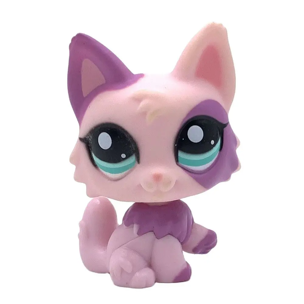 LPS MACSKA Ritka Littlest pet shop Bobble head játékok rózsaszín PERZSA macska #2100 régi eredeti rövid haj macska kisállat ábra állat kitty játék