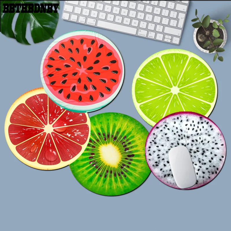 Nyári gyümölcs, Görögdinnye, narancs, citrom, kiwi Puha Gumi Profi Egér Pad Anti-Slip Laptop Egér Pad Mat gaming Mousepad