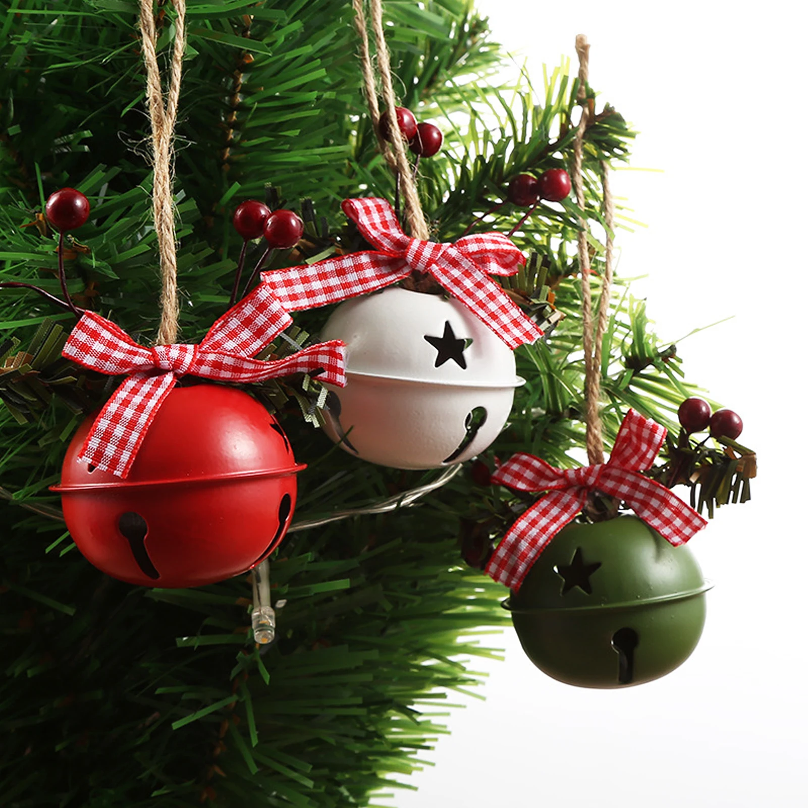 3pcs Karácsonyi Harangok Karácsonyi Dekoráció Medál Jingle Bells karácsonyfa Dekoráció Ablak, Ajtó, Buli, Fesztivál Új Év Kellékek