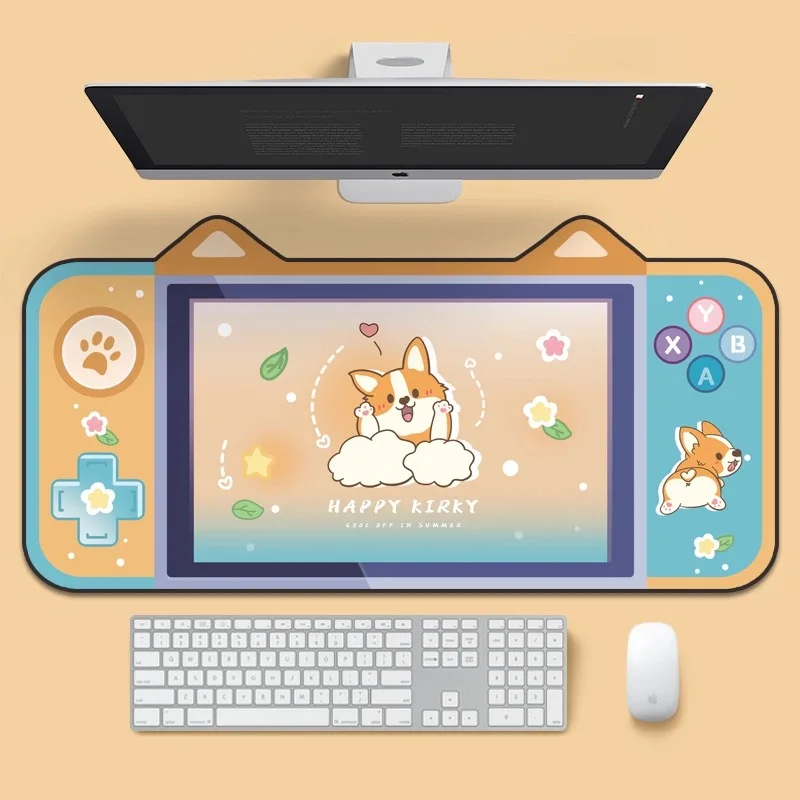 Nagy Mousepad Grande Aranyos Macska Fülét Egér Pad Kawaii Szőnyeg Rajzfilm Billentyűzet Számítógép Irodai Gumi Notebook Laptop Asztal Mat
