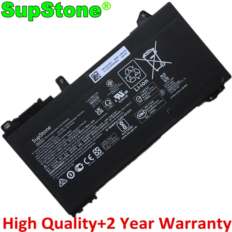 SupStone RE03XL Akkumulátor HP ProBook 445R 440 455R 450 G6,Zhan 66 Pro 14 G2 15 G3,HSTNN-DB9A OB1C L32407-ÁC1 2C1 2B1 541 L3265