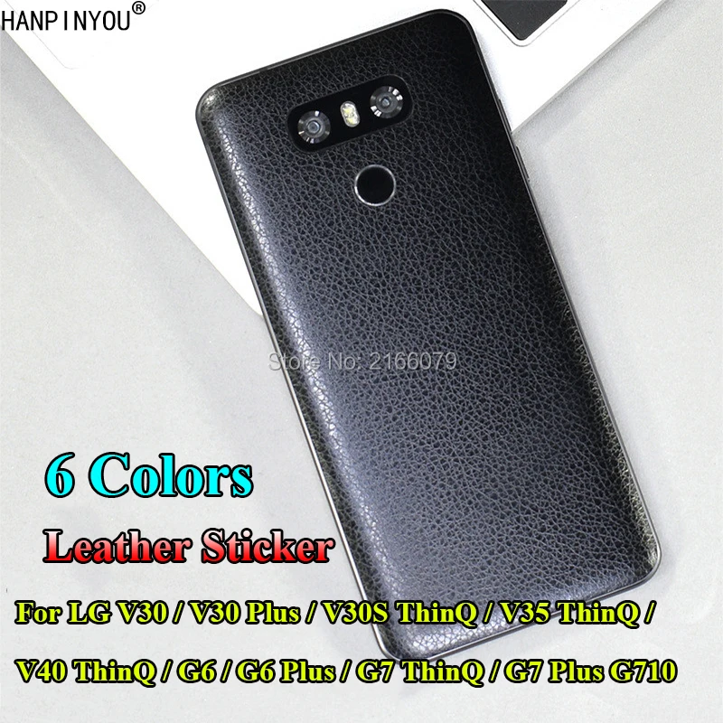 Az LG V30 V30s V35 V40 G6 G7 G8 Plusz Luxus Ultra Vékony Vissza Matt Matricák Utánzat Hátsó Bőr Matrica Védeni Fedezze Film Kép 0 