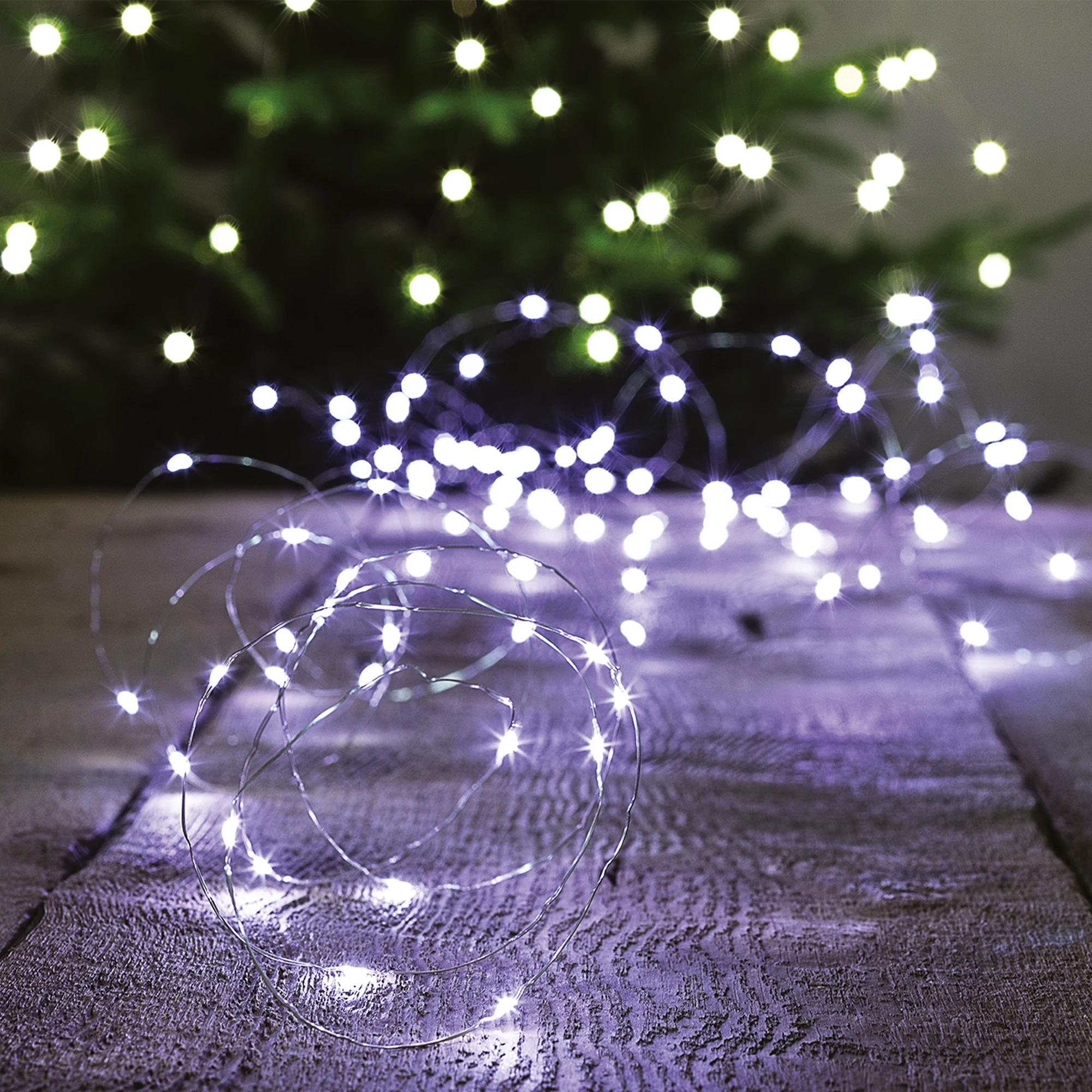 LED Karácsonyi fények, hideg fény, 8 funkció, 10 méter Kép 2 