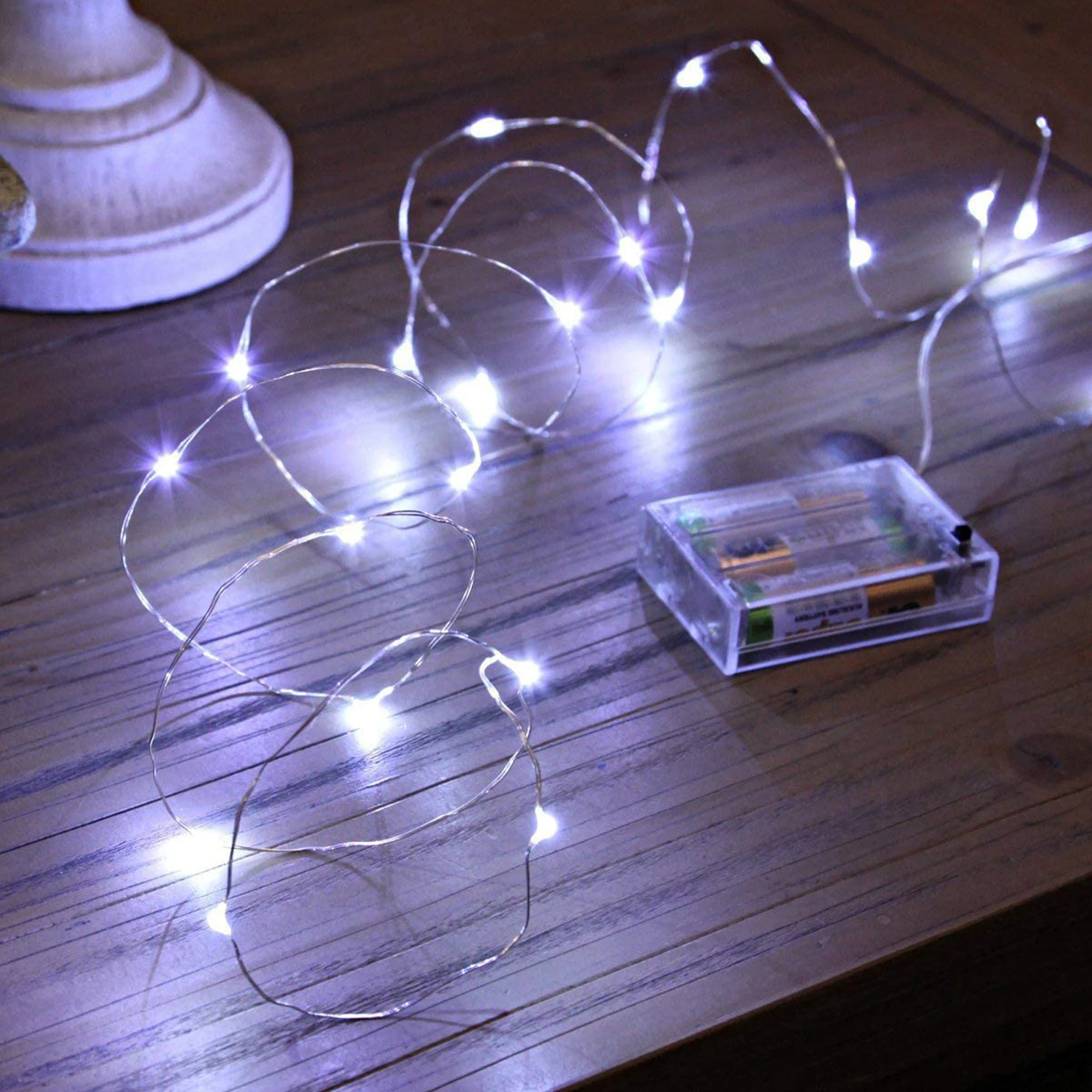 LED Karácsonyi fények, hideg fény, 8 funkció, 10 méter Kép 3 