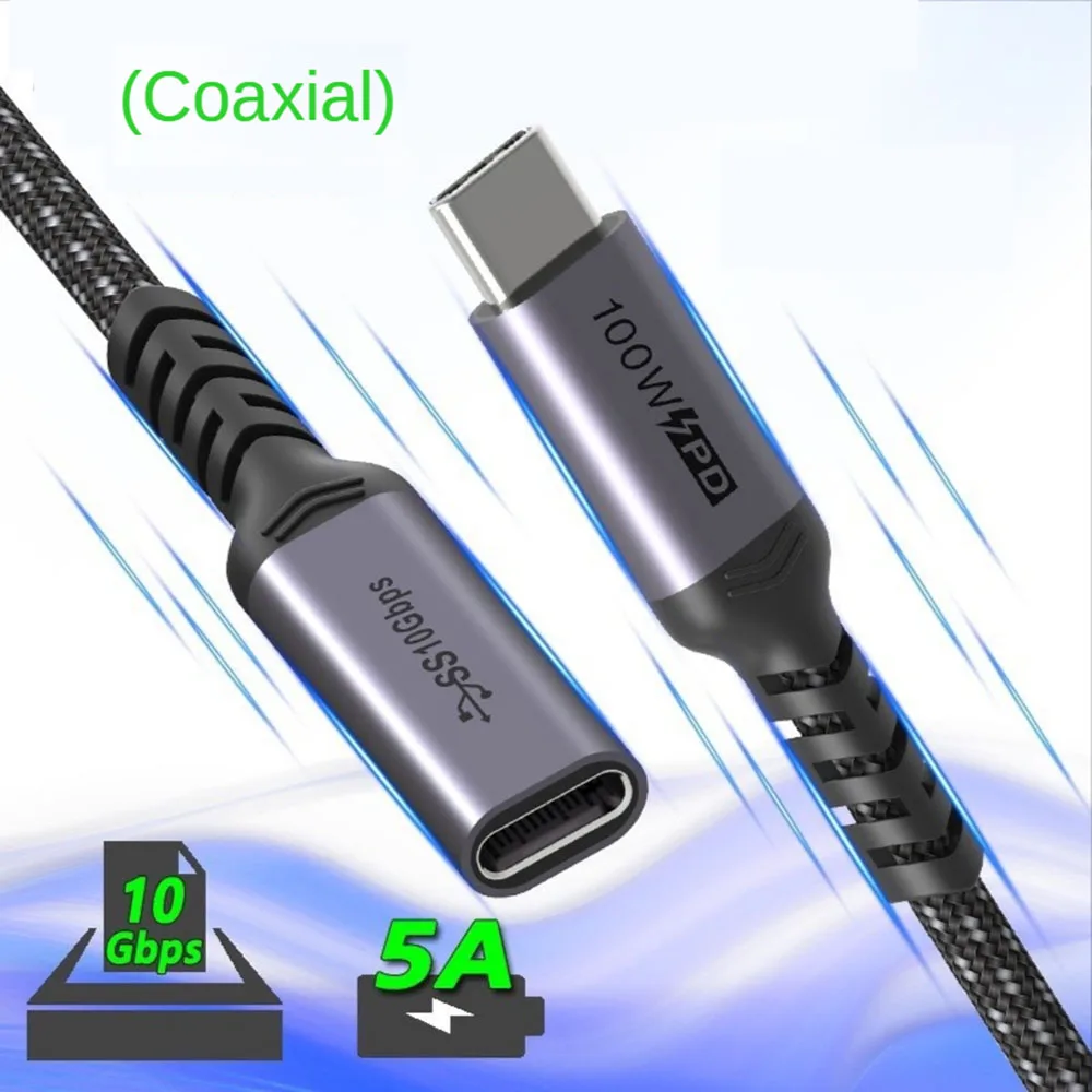 USB 3.1 Hosszabbító Kábel Gen2 Thunderbolt-Kábel E-MARK PD100W 4K Videót Kapcsoló a Számítógép, laptop C Típusú 10Gbps Hosszabbító Kábel