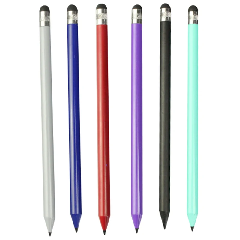 2 Az 1-Ben Többfunkciós Jó Pont, Kerek, Vékony Tipp Érintőképernyő Pen Kapacitív Stylus Toll Okos Telefon, Tablet IPad