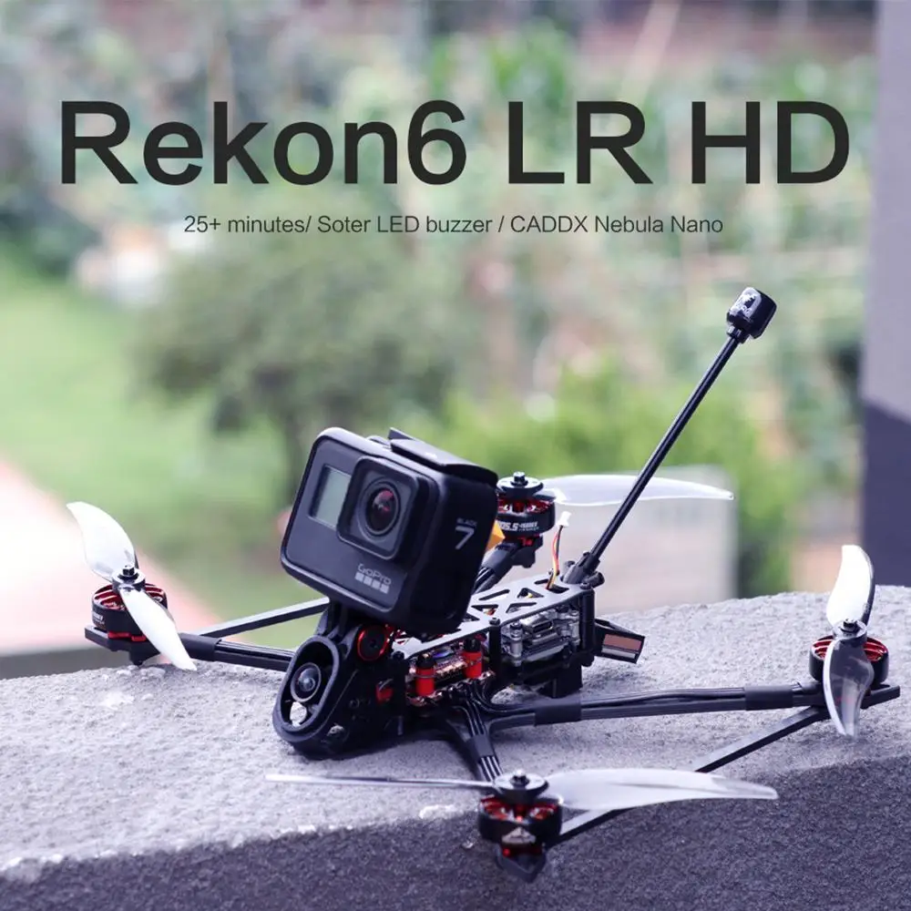 HGLRC REKONFPV Rekon6 HD Zeusz F722 Mini BL_S 28A CADDX Köd Nano 2105.5 1500KV 4S 6 Hüvelyk Mini Hosszú távú LR6 Digitális FPV Drón