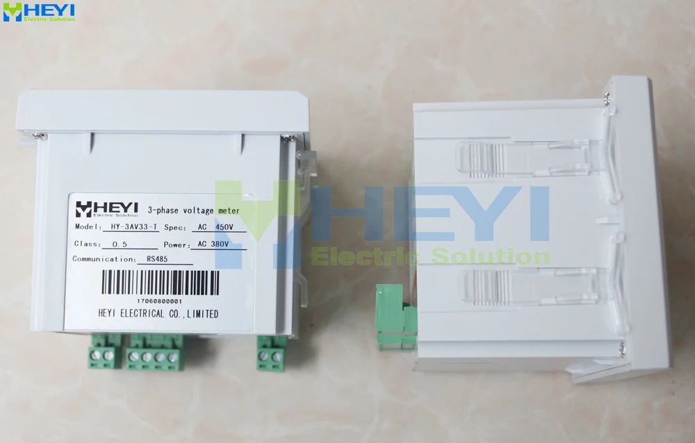 3 fázis LED digitális ac voltmérő HY-3AV digitális feszültség mérő RS485 kommunikáció Kép 5 