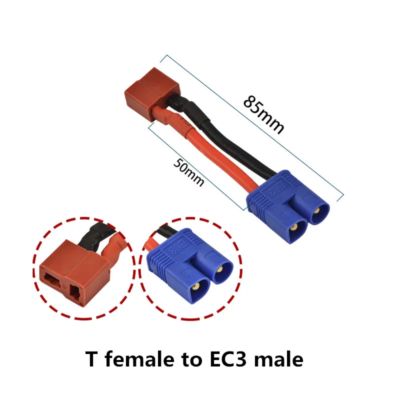 T Női Csatlakozó EC3 Férfi / XT60 Női EC3 Női Csatlakozó Mérleg töltőkábelt, hogy az RC Lipo Akkumulátor
