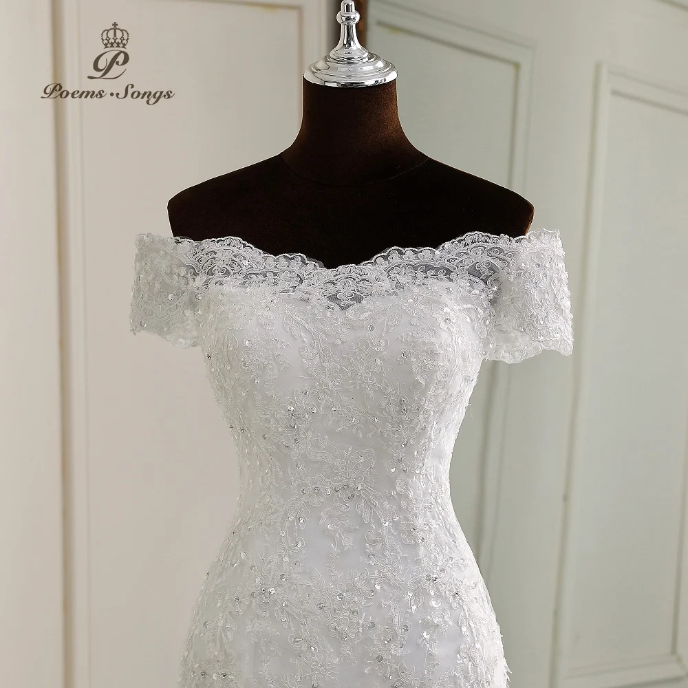 Elegáns ruhák, a nők esküvő party ruha sellő esküvői ruhák házasság fehér ruha vestidos de novia Menyasszony ruhák Kép 1 