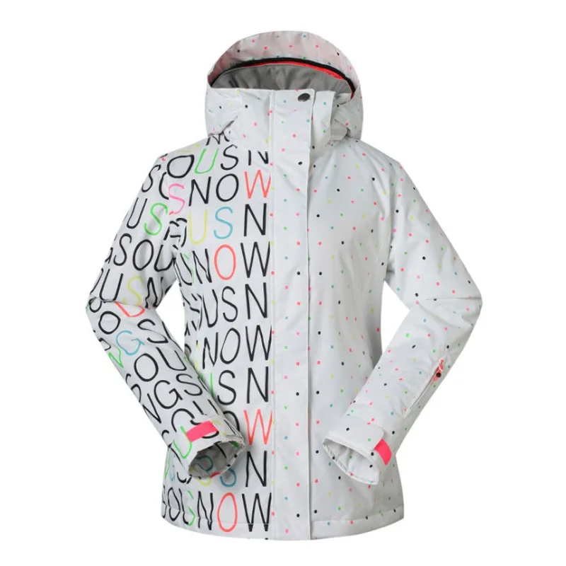 Gsou Hó Női Sí Kabát, Meleg Eladó Kiváló Minőségű sídzseki Új Érkezés Női Sí Csapat Meleg Ski Hó Kabát Ingyenes szállítás Kép 1 